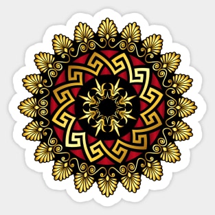 Copy of Copy of Gold Greek ornament Meander Sticker